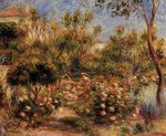Young woman in a garden Cagnes 1905